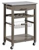 Linon Zoey Gray Kitchen Cart-0