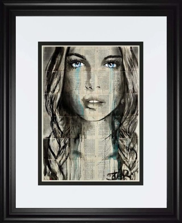 Classy Art Blue Shore by Loui Jover Wall Art-0