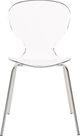 Meridian Furniture Clarion Clear/Chrome Dining Chair-1
