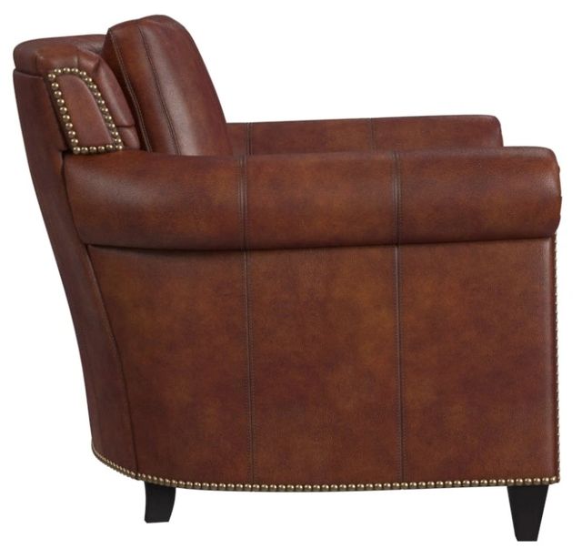 Bradington-Young Richardson Cognac 8-Way Hand Tie Stationary Chair-2