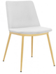 Armen Living Messina 2-Piece White Dining Chairs-0