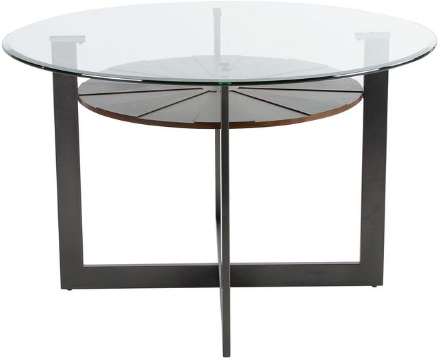 Steve Silver Co. Olson 5-Piece Caramel Glass Top Dining Set-2
