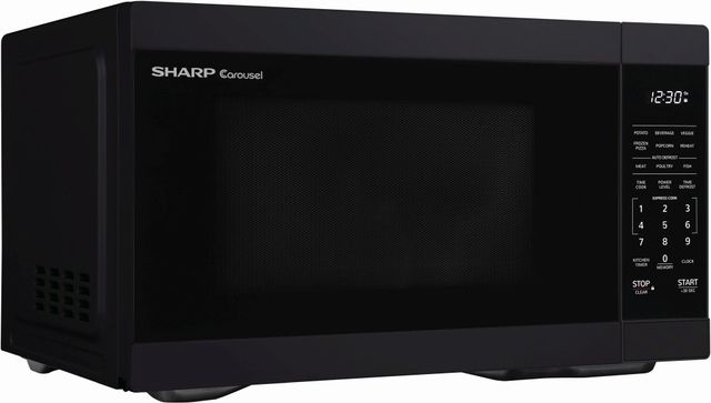Sharp® Carousel® 1.1 Cu. Ft. Black Countertop Microwave-4
