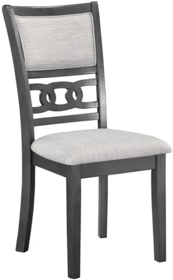 New Classic® Home Furnishings Gia 6-Piece Espresso/Gray Dining Table Set-3