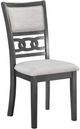 New Classic® Home Furnishings Gia 6-Piece Espresso/Gray Dining Table Set-3