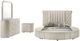 Coaster® Sonya 5-Piece Ivory Queen Upholstered Panel Bedroom Set-0