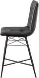 Coaster® Aiken 2-Piece Grey Upholstered Tufted Counter Stools-4