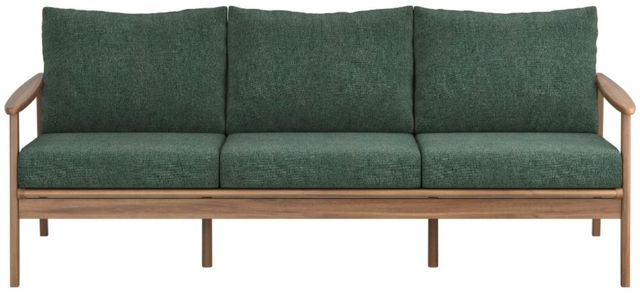 New Classic® Home Furnishings Ashton Moss Acacia/Fabric Outdoor Patio Sofa-2