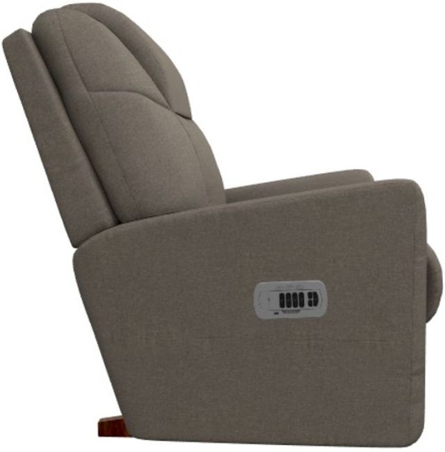 La-Z-Boy® Sparrow Mushroom Power Rocking Recliner with Headrest and Lumbar-3