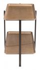 Zuo® Modern Benjamin Gold Coffee Table with Steel Frame -1