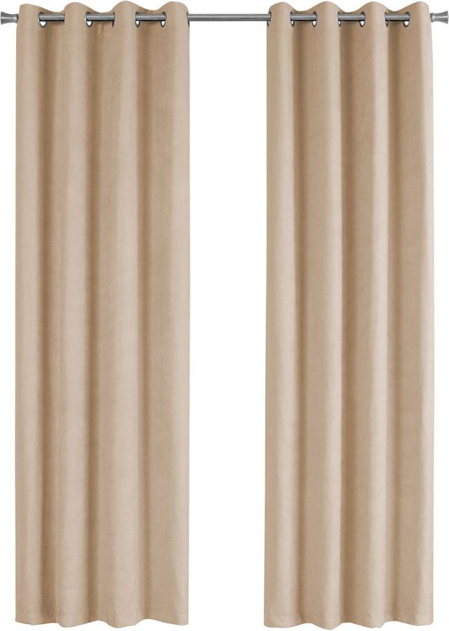Monarch Specialties Inc. Brown Darkening Curtain Panel-0