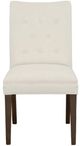 Fairfield® Customizable Entree Dining Concave Short Back Dining Chair with Tobacco Legs and Buttons-1