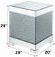 ACME Furniture Mallika Mirrored Top End Table with Faux Crystals Base-2