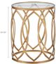Olliix by Madison Park Tempered Glass Accent Table with Gold Base-3