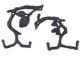 A & B Home 2-Piece Black Branch Wall Hook Set-0