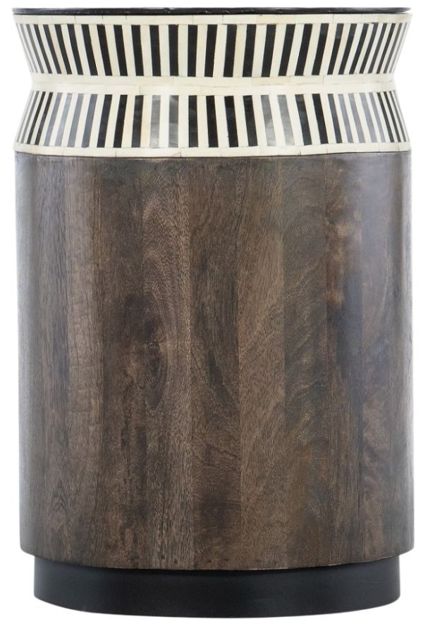 Hooker® Furniture Commerce and Market Jacobs Ladder Natural Dark Wood End Table-0