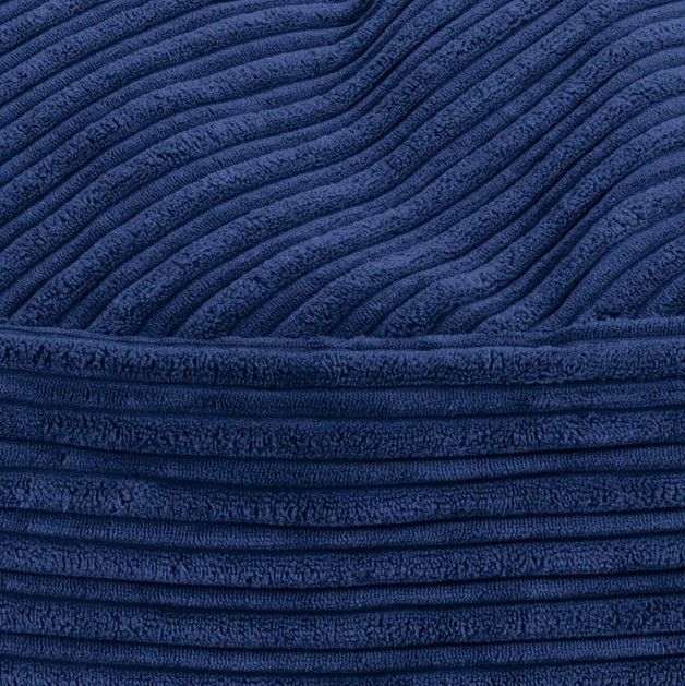 CordaRoy's® Nest Navy Terry Corduroy Queen Bean Bag Cover with Pillow-1