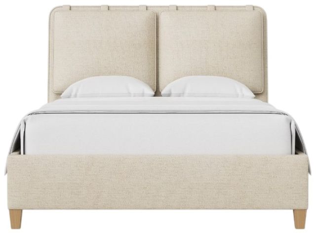 Artisan & Post by Vaughan-Bassett Pure Maple Natural/Sandstone Queen Upholstered Panel Bed -1