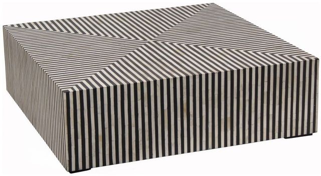 Moe's Home Collection Terning Black/White Square Coffee Table-1