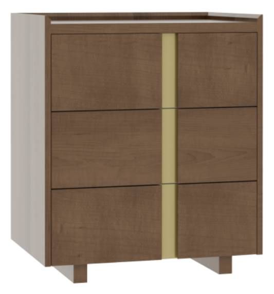 Country View Woodworking Verrado 28" Wood Legs Bedside Chest-0