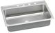 Elkay Lustertone® Classic Lustrous Satin Stainless Steel 31" x 22" x 6" 4-Hole Single Bowl Drop-in ADA Sink with Quick-clip-0