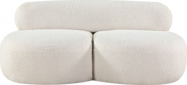 Meridian Furniture Venti Cream Loveseat-1