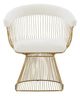 VIG Furniture Modrest Chandler Gold/White Dining Chair-1