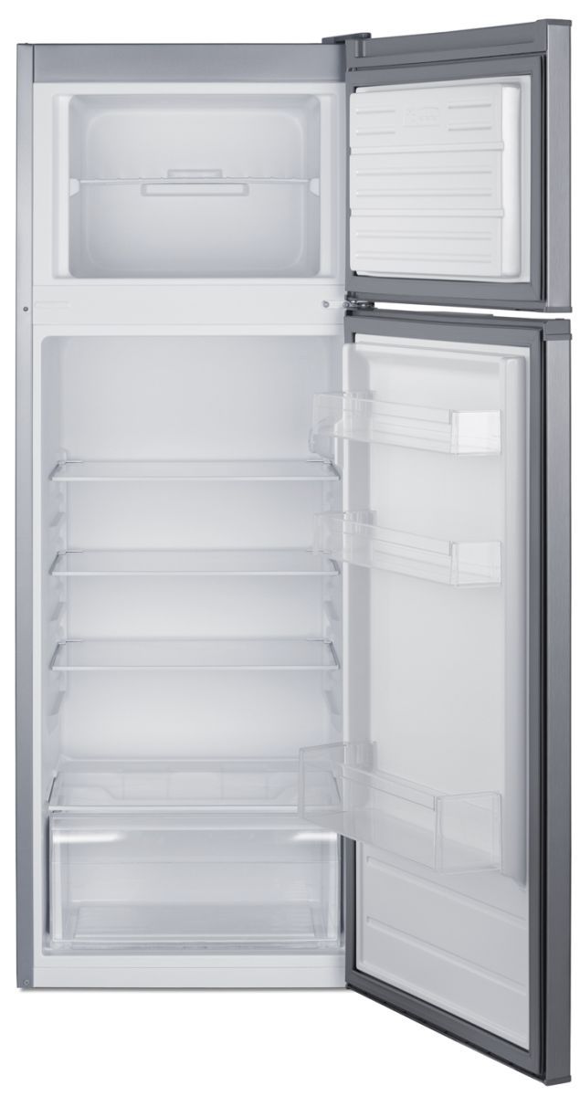 Summit® 22" 7.4 Cu. Ft. Stainless Look Top Freezer Refrigerator-3