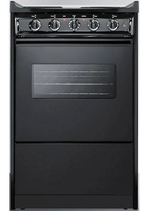 Summit® 20" Black Slide-In Electric Range-0