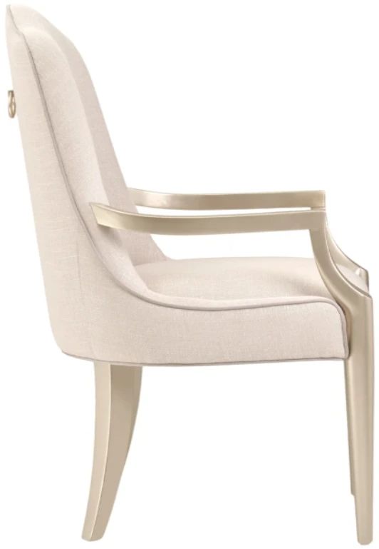 Michael Amini® Malibu Crest Chardonnay/Pearl Arm Chair-2