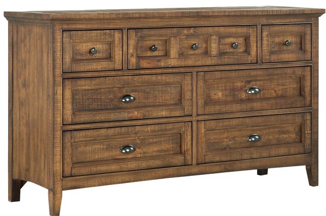 Magnussen Home® Bay Creek 7-Drawer Toasted Nutmeg Dresser-0