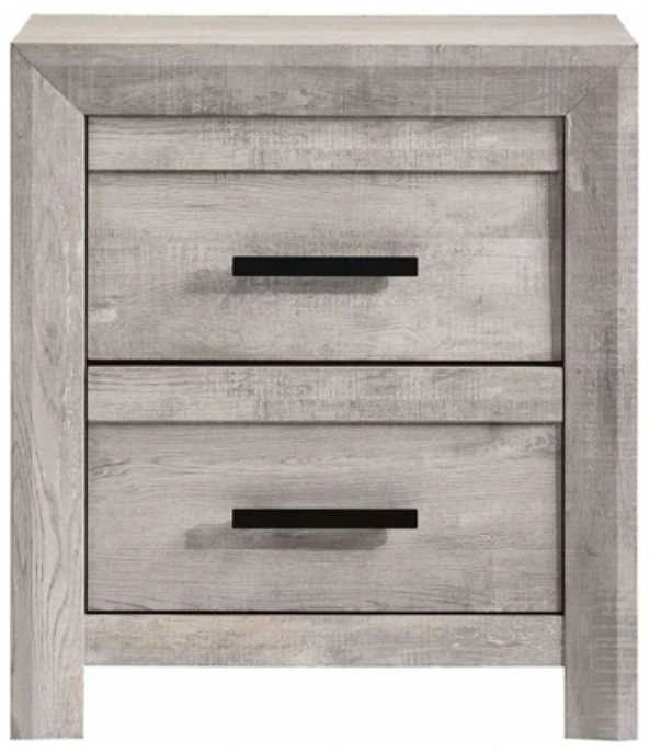 American Wholesale Furniture Ellen Ash White Nightstand-0