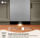 LG 24" PrintProof™ Stainless Steel Top Control Built-In Dishwasher with 1 Hour Wash and Dry-4