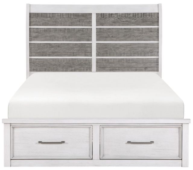 Homelegance® Ambrose Antique Gray/Antique White California King Storage Platform Bed-3