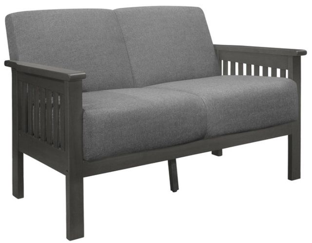 Homelegance® Lewiston Antique Gray/Gray Loveseat-0