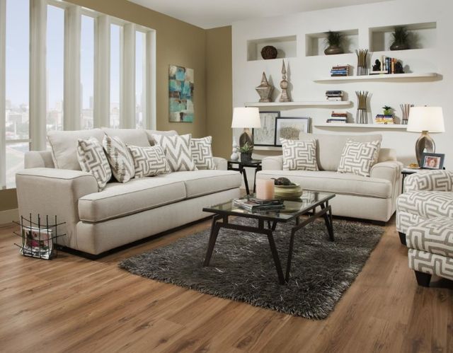 Corinthian Furniture Sanibel Beige Accent Chair-1