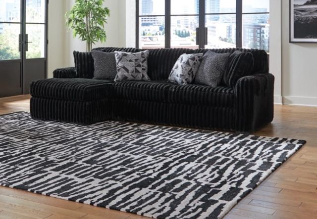 Signature Design by Ashley® Midnight-Madness 2-Piece Onyx Left-Arm Facing Sectional and Chaise-2