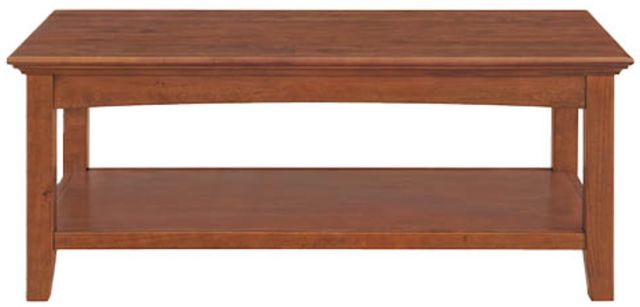 Whittier Wood® Furniture McKenzie Glazed Antique Cherry Rectangular Cocktail Table-2