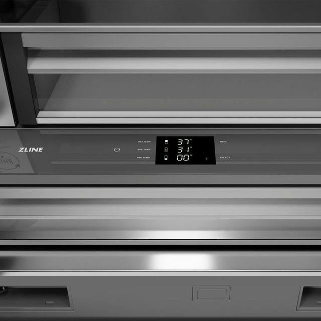 ZLINE 36" 19.6 Cu. Ft. Stainless Steel Built In Bottom Freezer Refrigerator-3