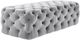 TOV Furniture Kaylee Jumbo Grey Velvet Ottoman-1