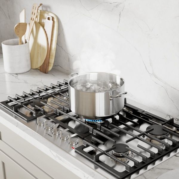 Bosch® 500 Series 30" Stainless Steel Natural Gas Cooktop-6