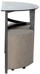 Liberty Furniture Capri 3-Piece Espresso/Taupe Sofa Table and Ottoman Set-3