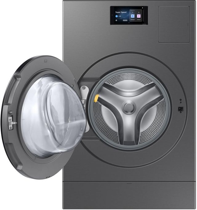 Samsung Bespoke 5.3 Cu. Ft. Dark Steel AI Laundry Combo-1
