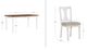 Powell® Willow 5-Piece Beige/Brown/Vanilla White Dining Set-2