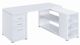 Coaster® Yvette White L-Shape Office Desk-0