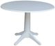 John Thomas Furniture® Dining Essentials Pure White 42" Dining Table -0