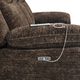Kate Preston Home Everest Chocolate Power Reclining Sofa with Power Headrest-4