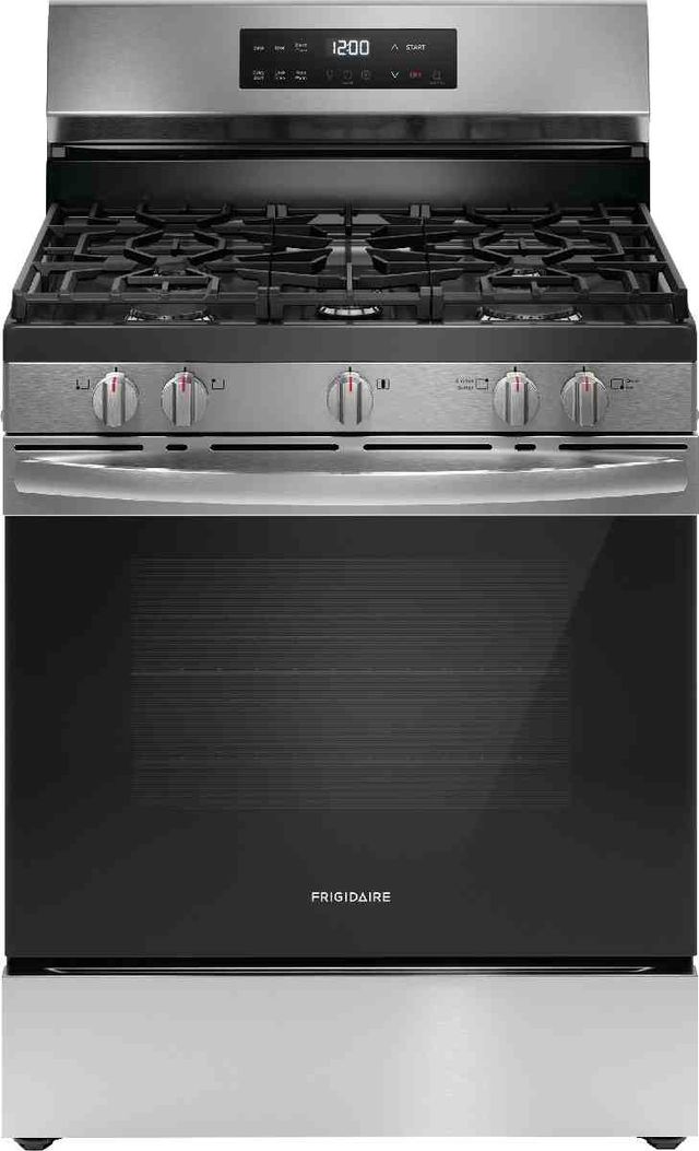 Frigidaire® 30" Stainless Steel Freestanding Gas Range-0