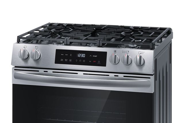 Frigidaire® 30" Stainless Steel Freestanding Front Control Gas Range with Air Fry-3
