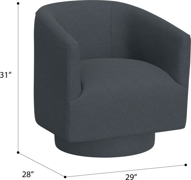 Emerald Home Brylee Midnight Blue Swivel Accent Chair-2